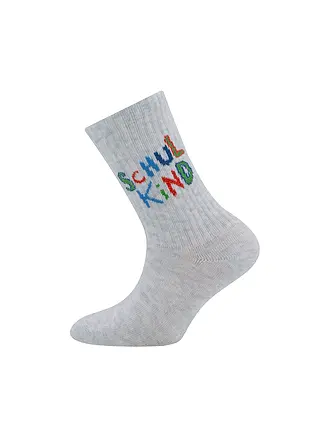 EWERS | Kinder Socken SCHULKIND | hellgrau